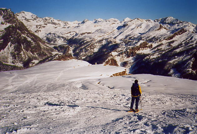 Panorama dal Monte Cazzola verso la Punta d'Arbola